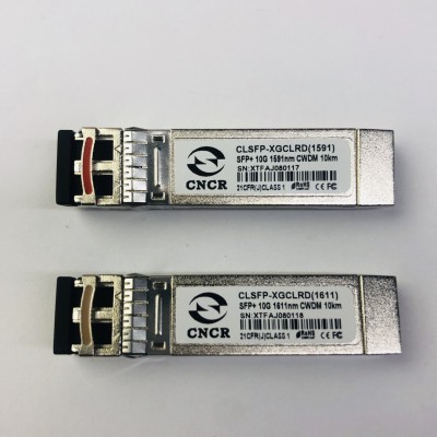 10G 10KM CWDM 1591nm SFP  optical transceive double fiber SFP