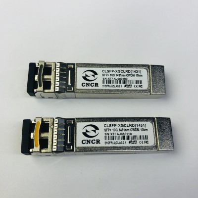 10G 10KM CWDM 1431nm SFP  optical transceive double fiber SFP